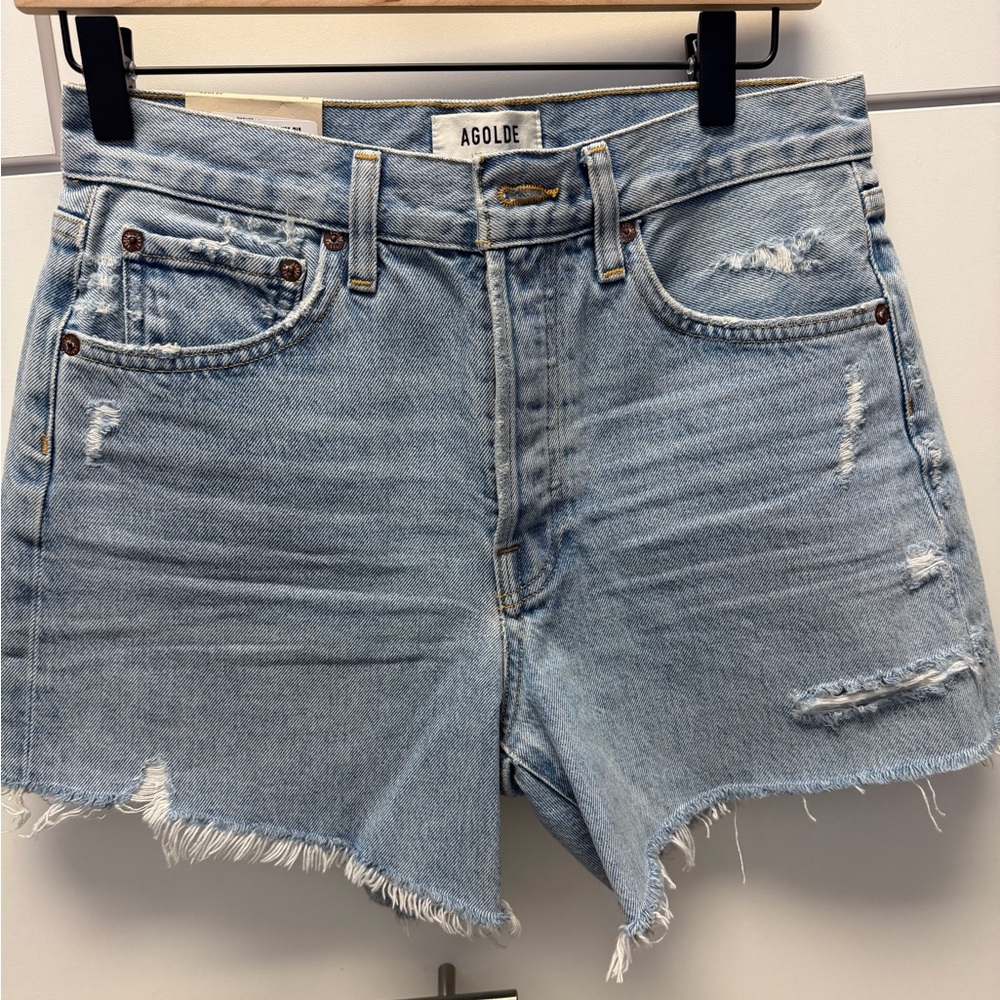 NWT Agolde Jean Shorts Swapmeet Long Parker - Size 25